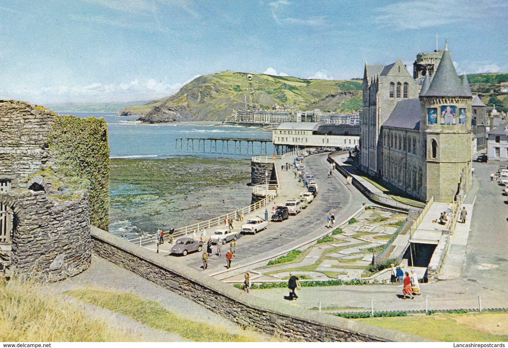 Postcard Sea Front And University Buildings Aberystwyth  My Ref  B22395 - Cardiganshire