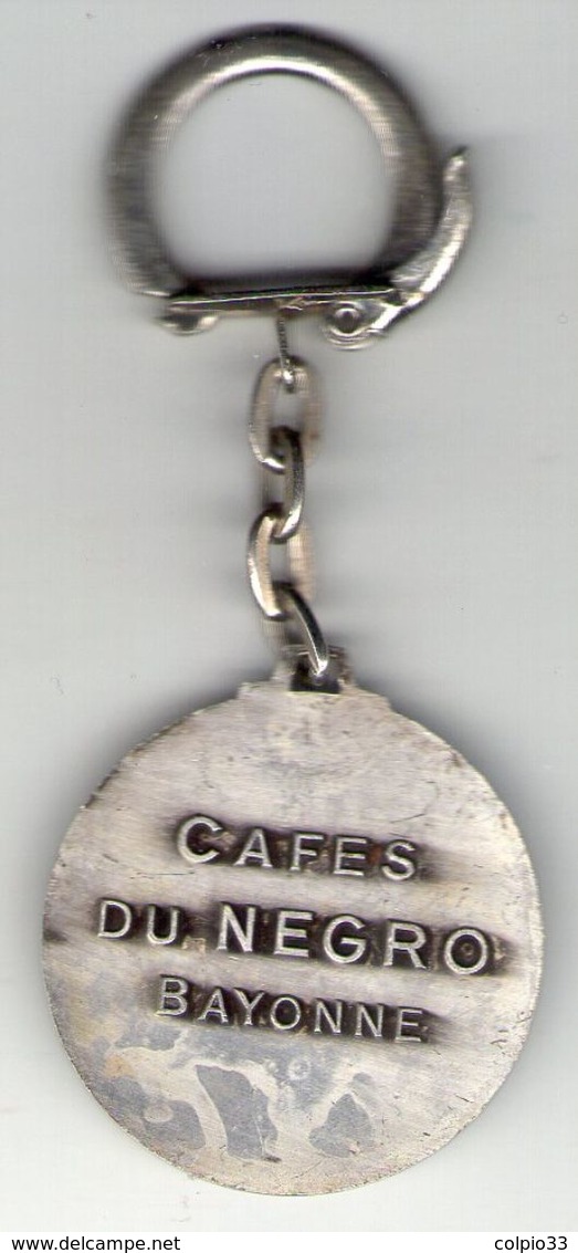 PORTE-CLEFS . BAYONNE . RARE . CAFES Du NEGRO . ANNE DE BRETAGNE . REINE DE FRANCE . - Schlüsselanhänger