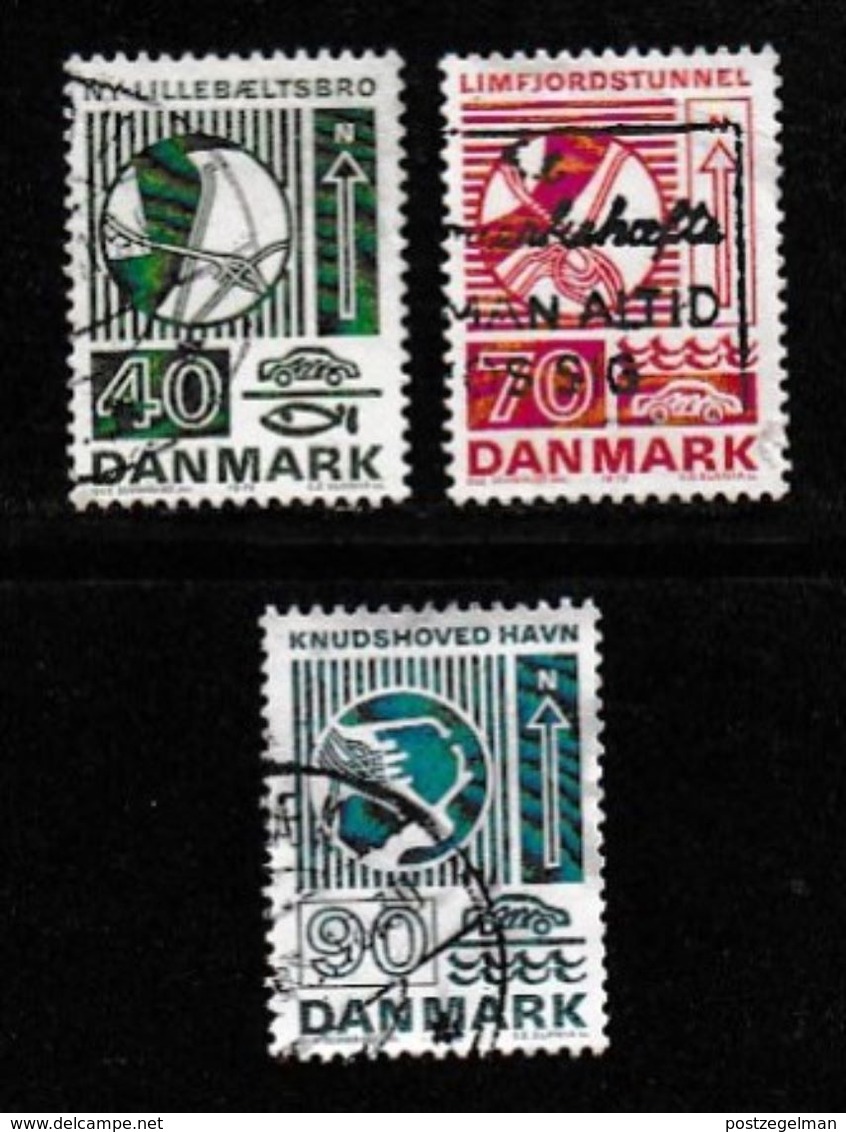 DENMARK, 1972, Used Stamp(s), Traffic Matters, MI 532-535, #10109 3 Values Only - Used Stamps