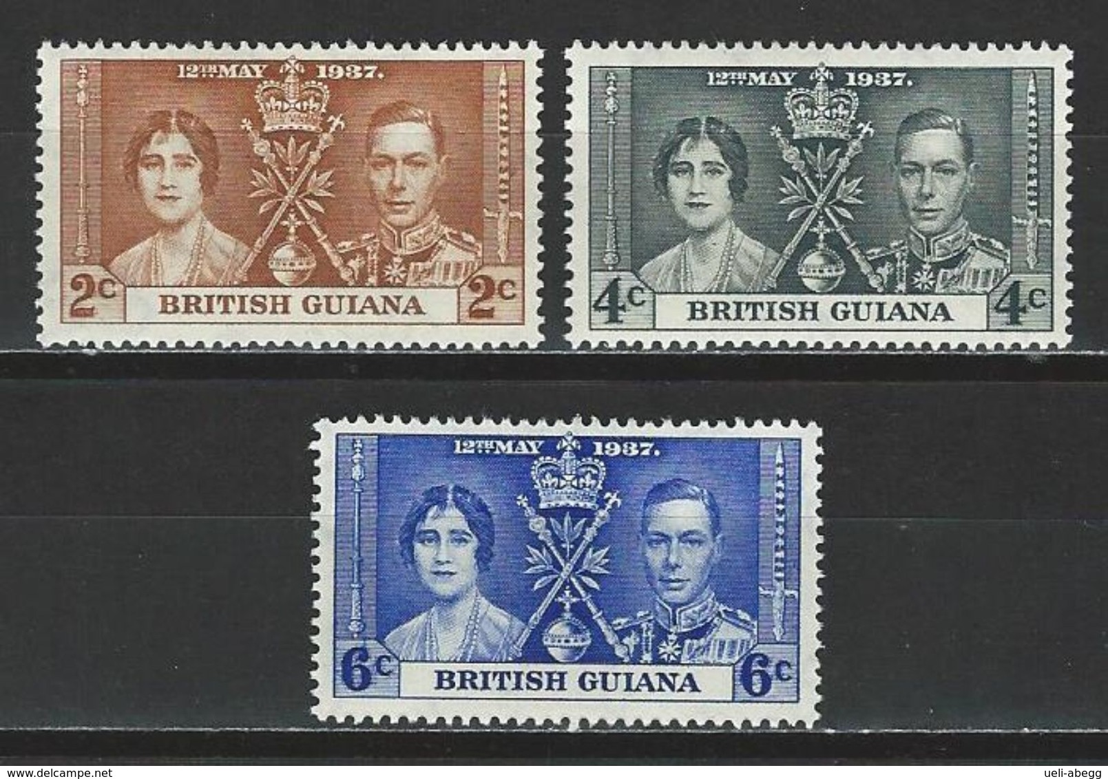 Brit. Guiana SG 305-07, Mi 173-75 * MH - British Guiana (...-1966)