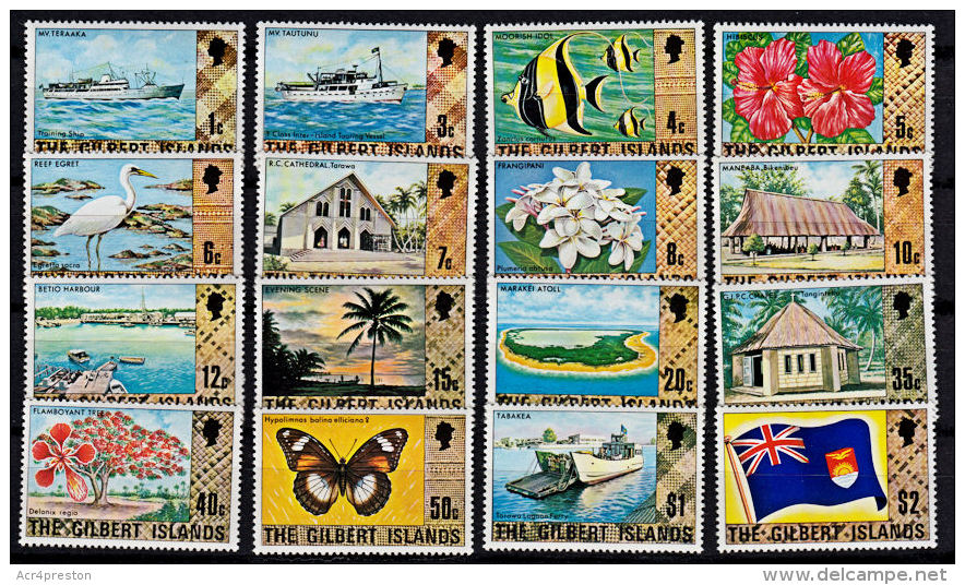 D0106 GILBERT ISLANDS 1979, SG 23-38  Definitives,  MNH - Kiribati (1979-...)