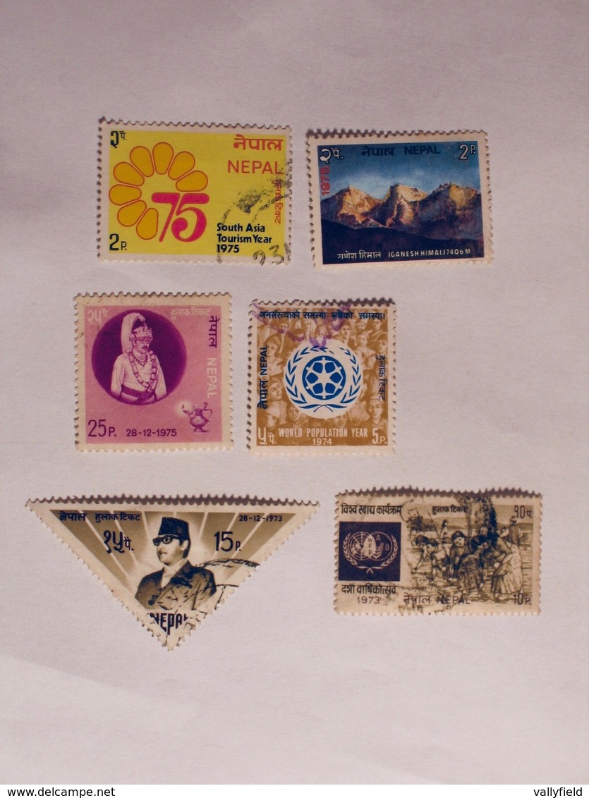 NÉPAL  1973-75   LOT# 3 - Nepal