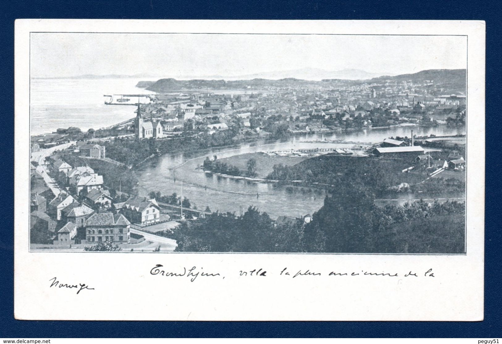 Norvège. Trondhjem ( Trondheim). Vue Générale. Ca 1900 - Norvège