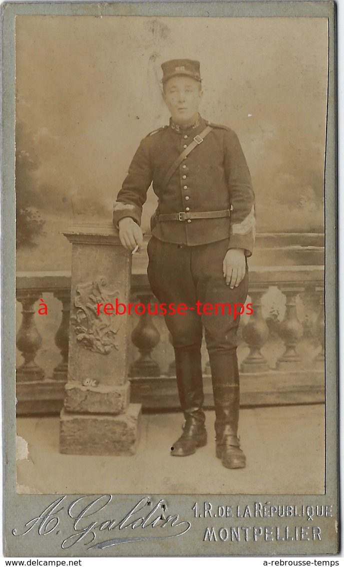 CDV Soldat Du 56e R-pantalon De Cavalier? Au Dos 1914 - Krieg, Militär