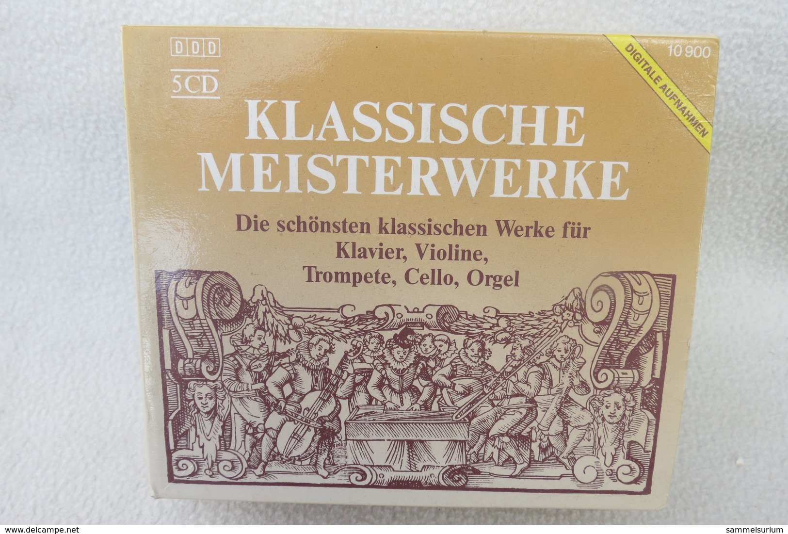 5 CDs "Klassische Meisterwerke" die schönsten klassischen Werke für Klavier, Violine, Trompete, Celle, Orgel