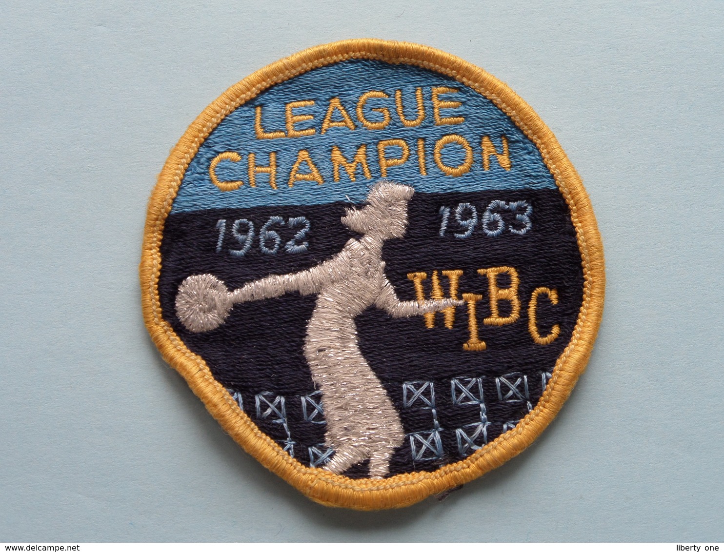 WIBC League CHAMPION 1962 - 1963 : BADGE ( Bowling USA ) Zie Foto Voor Detail ! - Ecussons Tissu