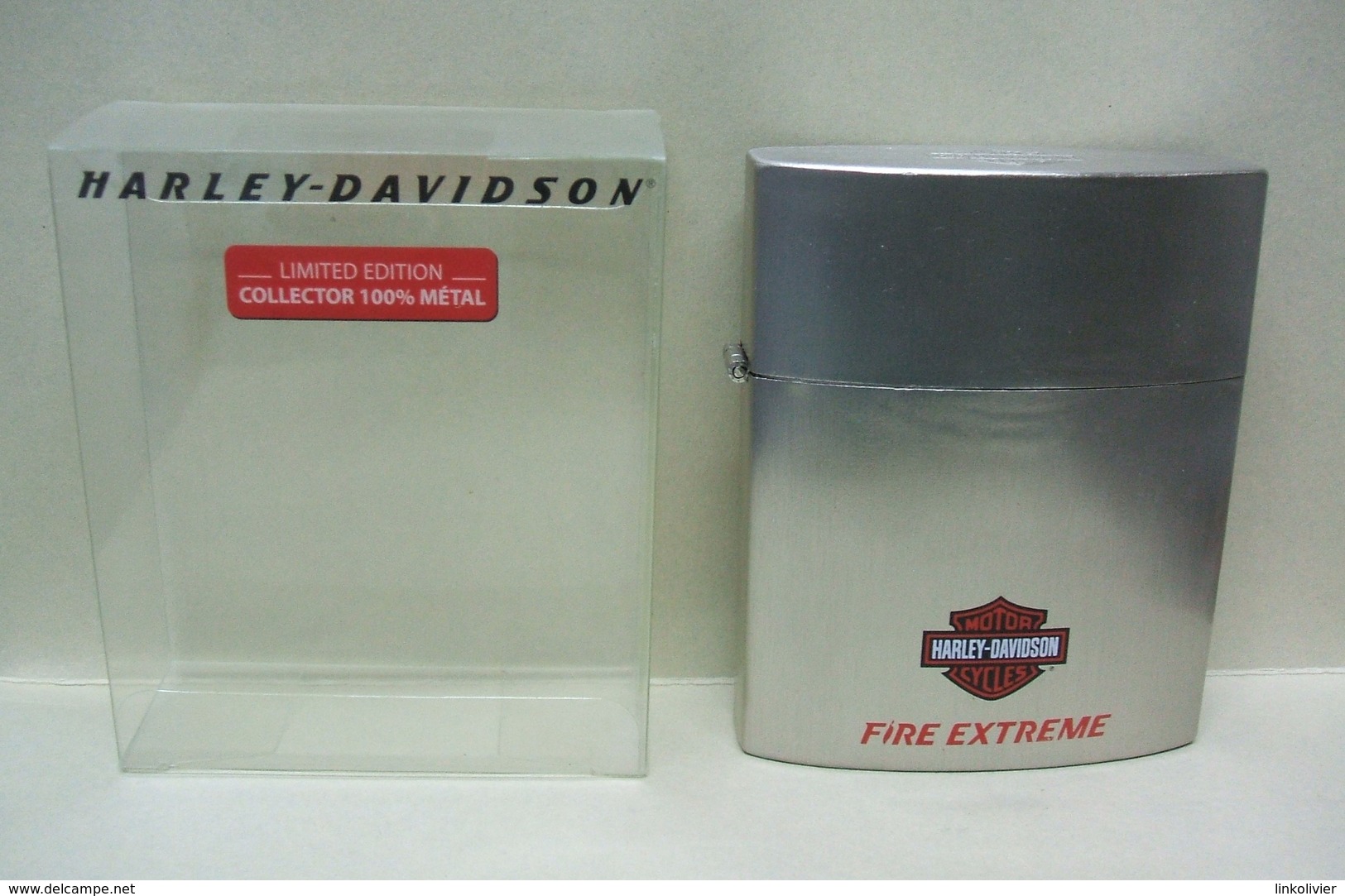 HARLEY-DAVIDSON Motor Cycles FIRE EXTREME - EDT Vapo Forme Briquet Métal 50 Ml Vide Homme Dans BO - Edition Limitée - Frascos (vacíos)