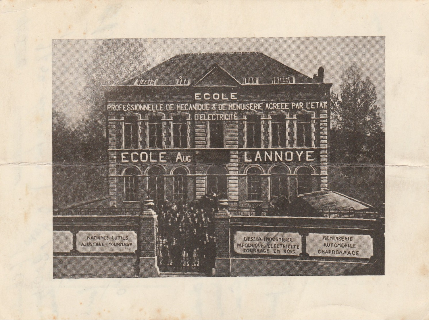 Wavre ,Auguste Lannoye, Ecole Professionnelle Mécanique & Menuiserie ,d'électricité ,( 1 , Avenue Belle Voie ) - Wavre