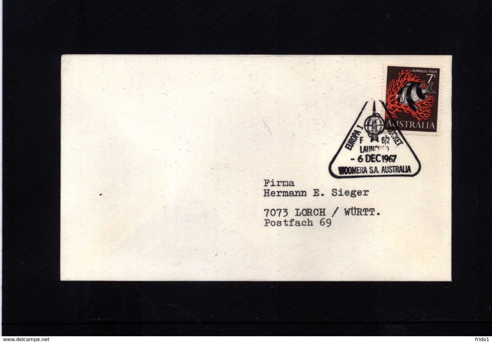 Australia 1967 Europa 1 Rocket Interesting Cover - Ozeanien