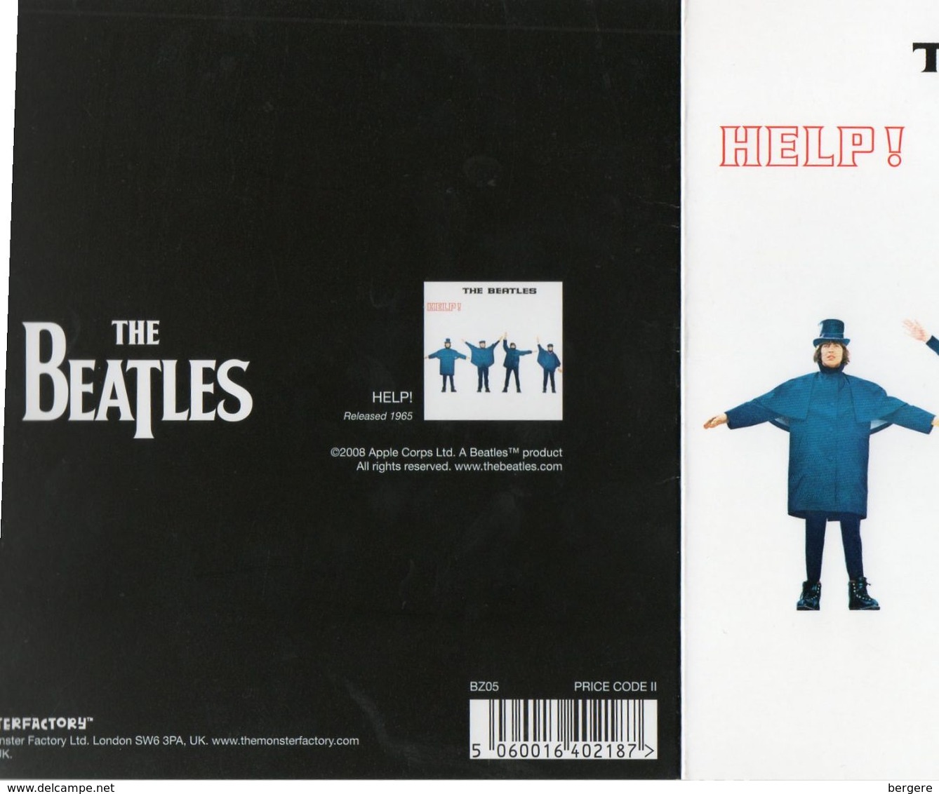 Carte Double The Beatles, Help !  2008. - Accessories & Sleeves