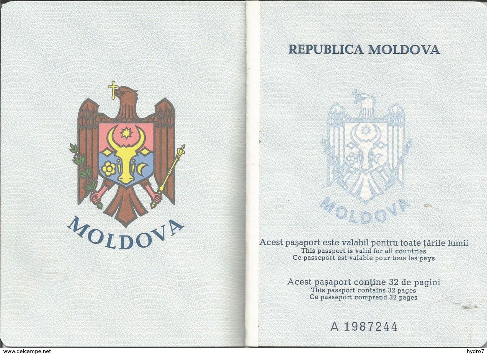 Moldova Prebiometric Foreign Passport Unused Passeport  Reisepass Pasaporte - Documenti Storici