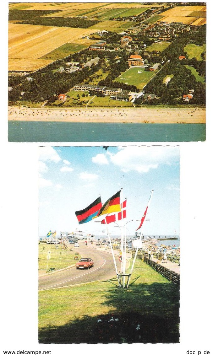 Deutschland - 2 AK - Wyk Auf Föhr - Südstrand - Landungsbrücke - Ford - Föhr