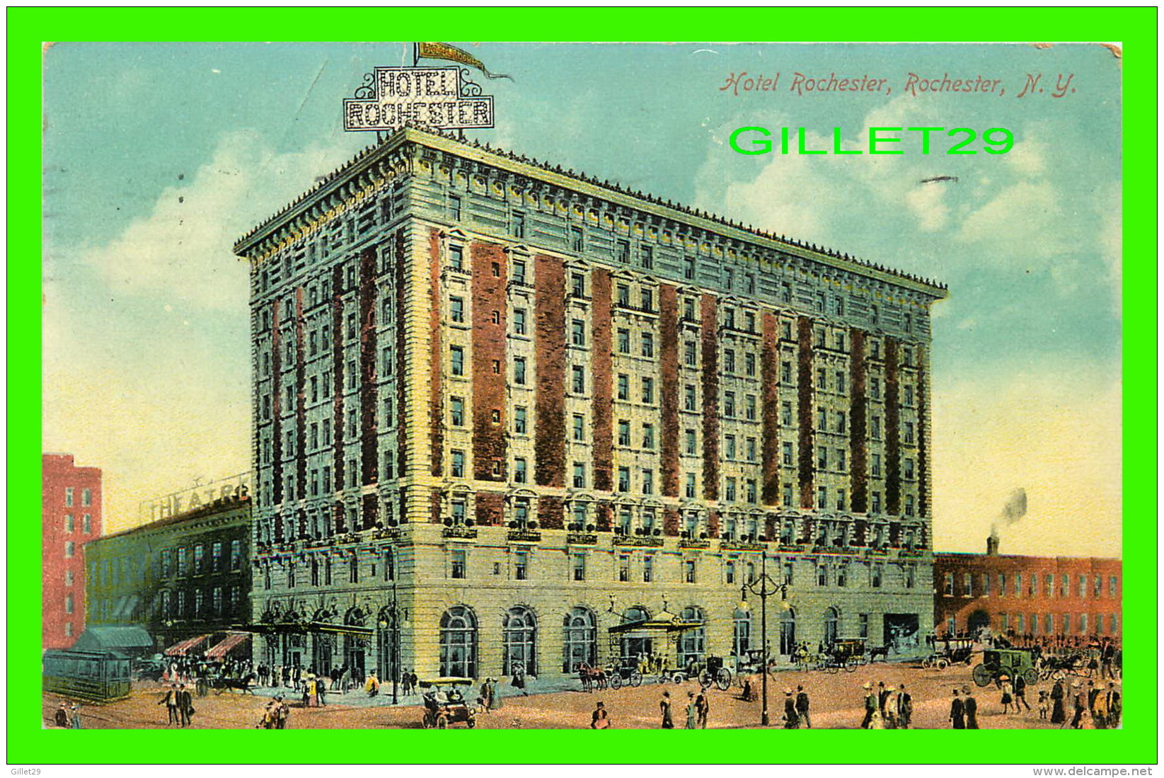 ROCHESTER, NY - HOTEL ROCHESTER - ANIMATED - TRAVEL IN 1910 - PUB. BY THE ROCHESTER NEWS CO - - Rochester