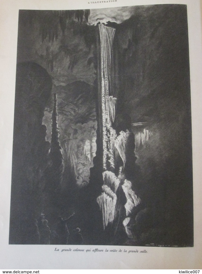 1933  Dessin De J SIMONT     Veillée De Noel En LANGUEDOC Grottes Des Demoiselles Ou Fées  Saint-Bauzille-de-Putois - Non Classés