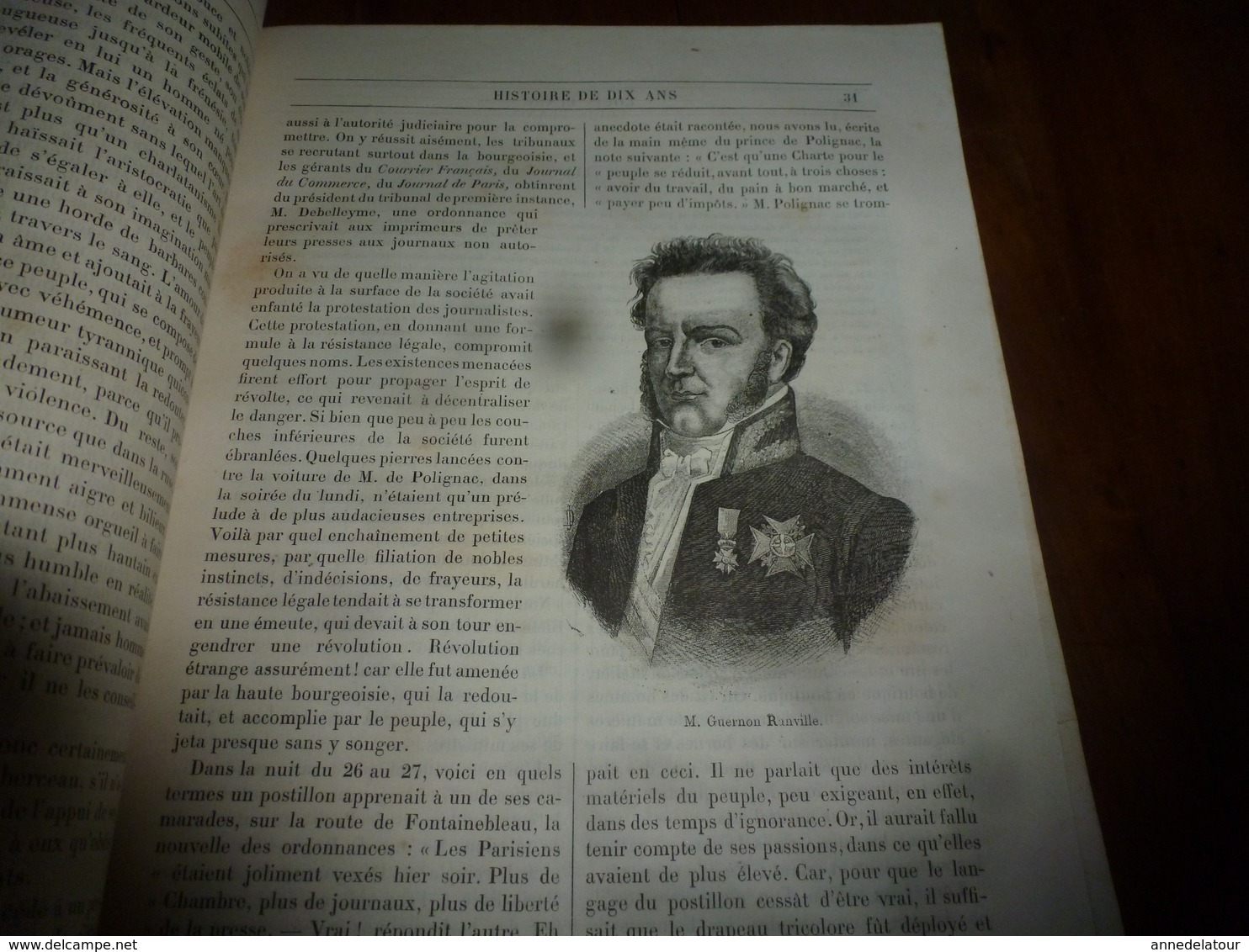 1882 Révolution française ------> HISTOIRE de 10 ANS (1830-1840)  tome 1