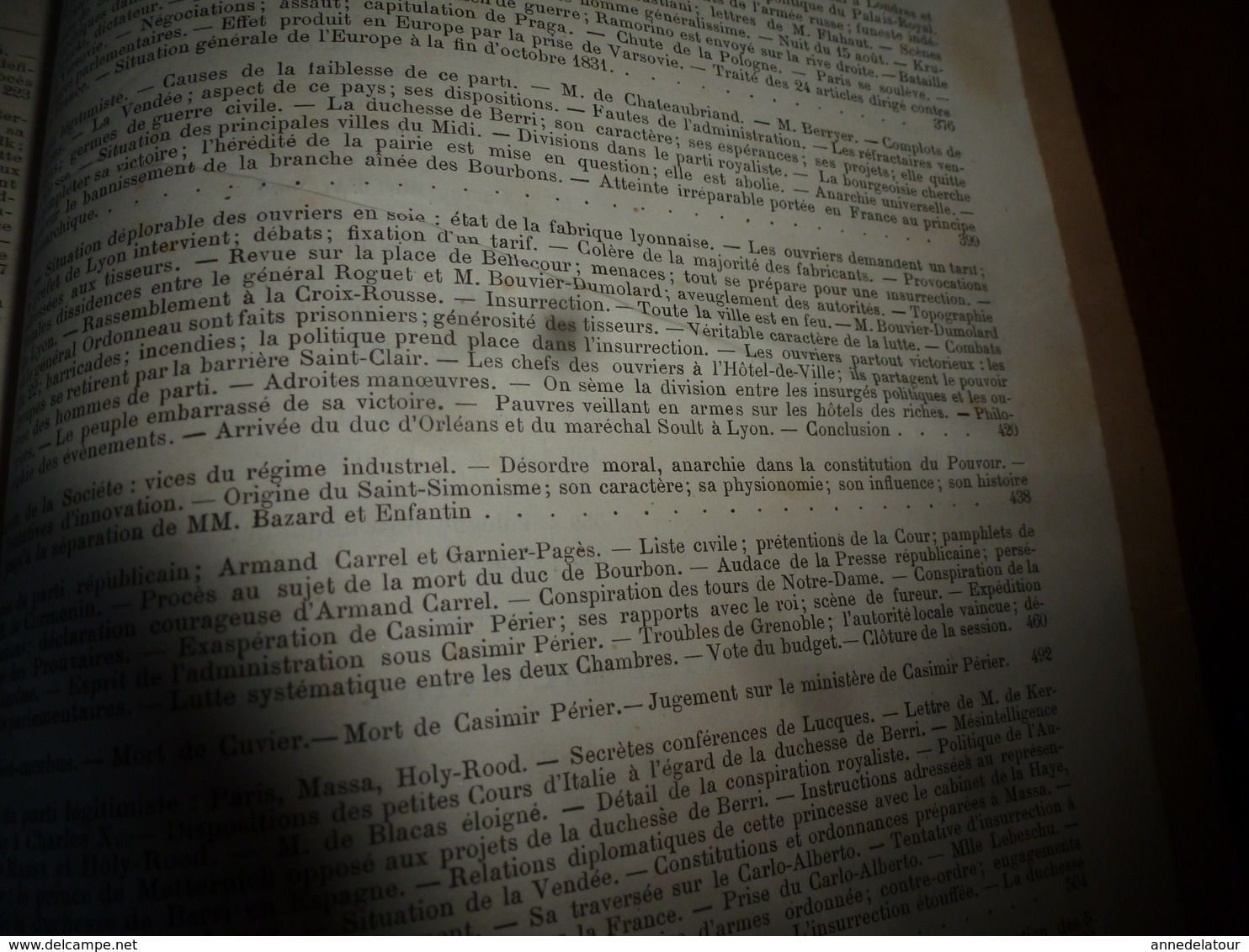 1882 Révolution française ------> HISTOIRE de 10 ANS (1830-1840)  tome 1