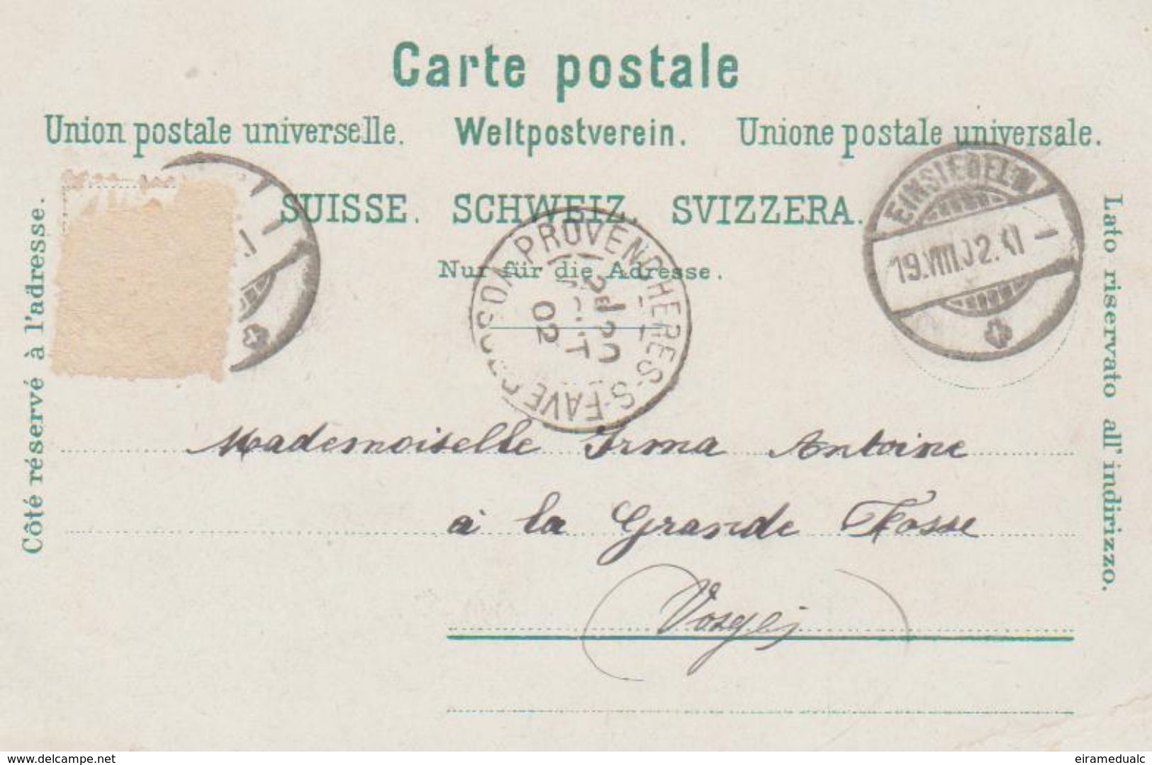 Lot de 8 cartes postales de SUISSE