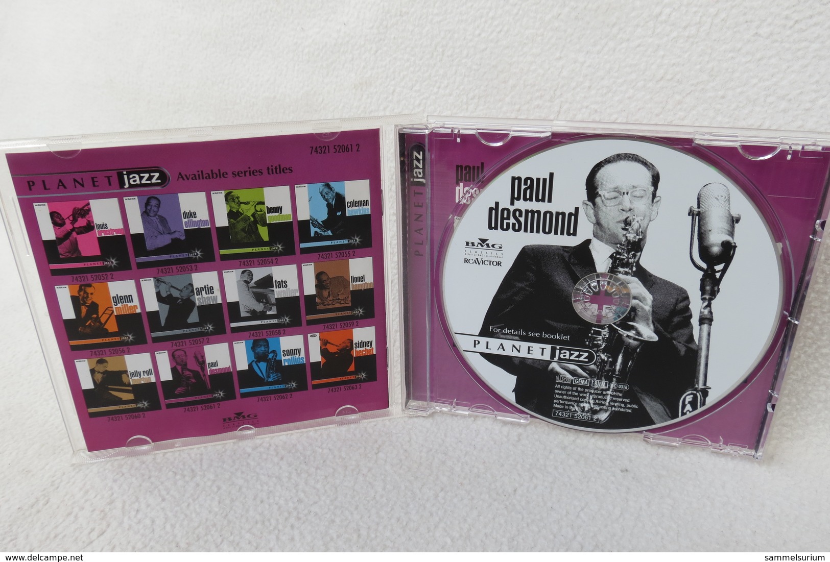 CD "Paul Desmond" Planet Jazz - Jazz