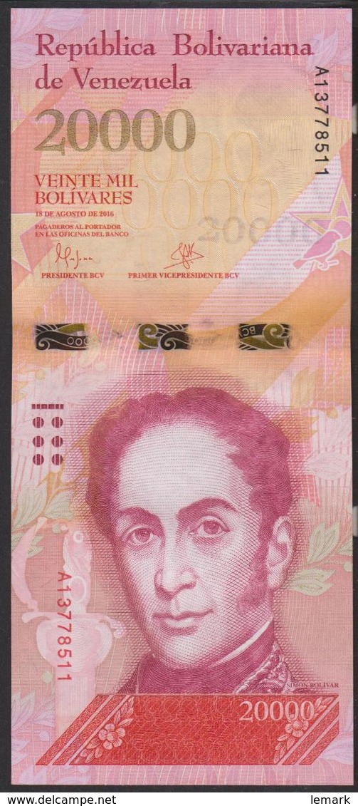 Venezuela 20000 Bolivares 2016 Pnew UNC - Venezuela