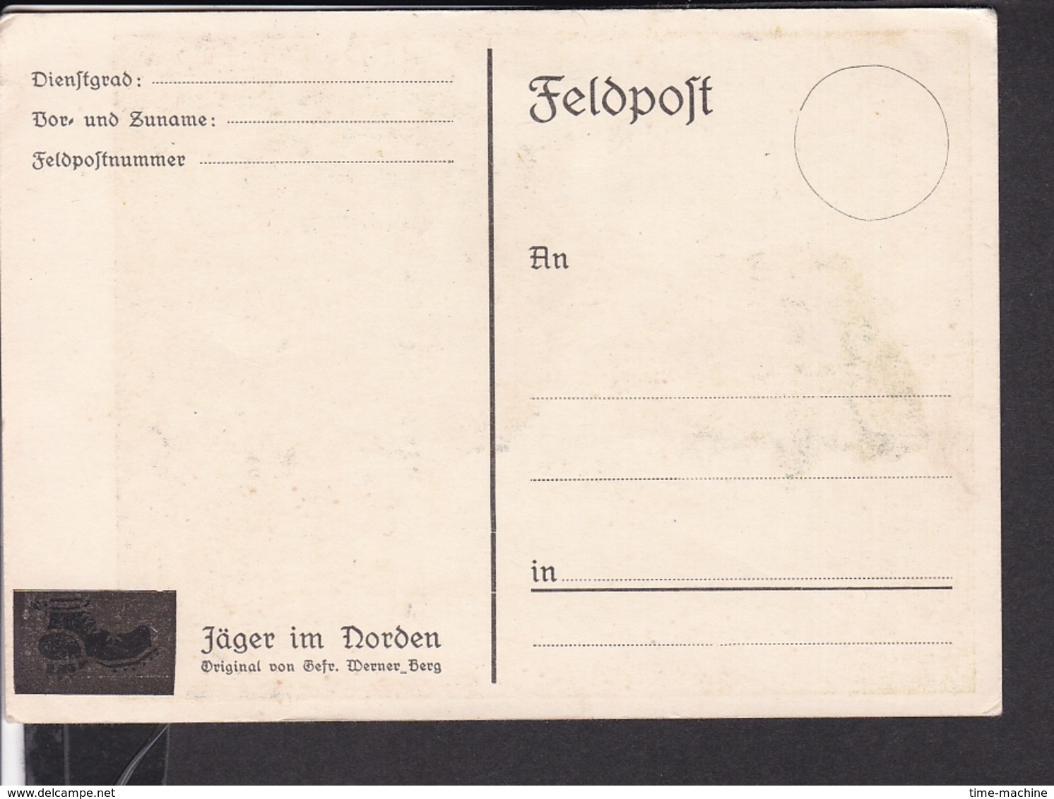 Postkarte " Jäger Im Norden " ( Gebirgsjäger ) - Briefe U. Dokumente
