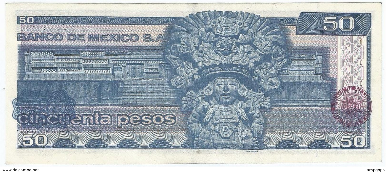 México 50 Pesos 27-1-1981 Pick 73 Serie JL UNC - México