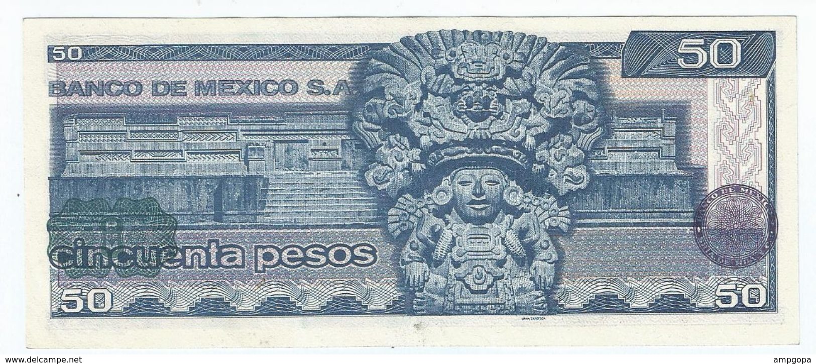 México 50 Pesos 27-1-1981 Pick 73 Serie KG-KH UNC - Mexico