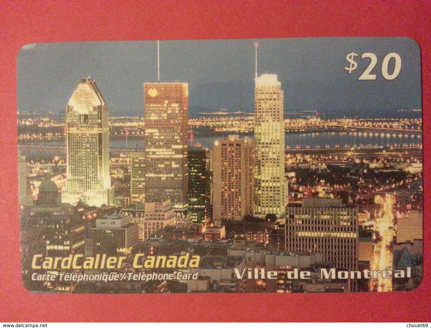 Cardcaller Canada Prepaid Ville De Montréal  (B0615 - Onbekende Oorsprong