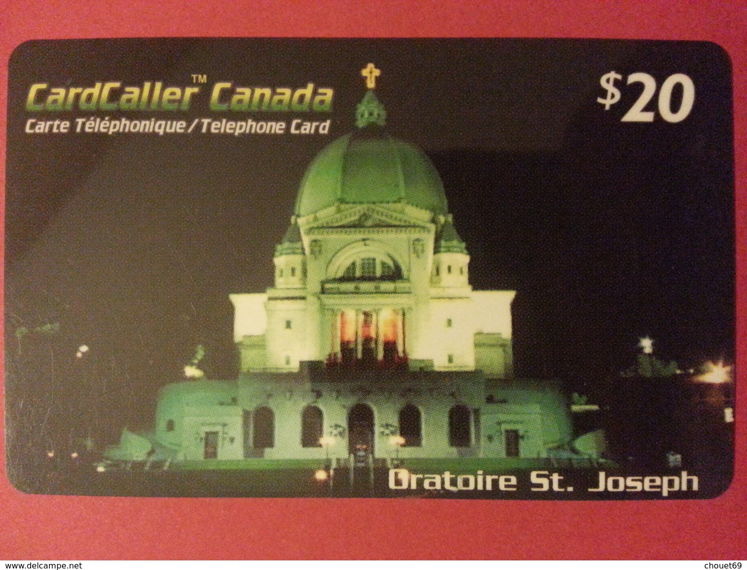 Cardcaller Canada Prepaid Oratoire St Joseph  (B0615 - Onbekende Oorsprong