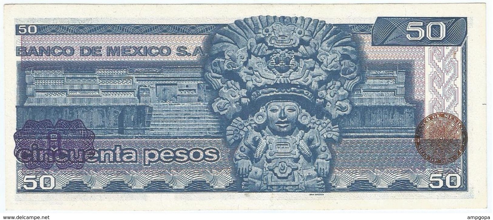 México 50 Pesos 27-1-1981 Pick 73 Serie KZ UNC - México