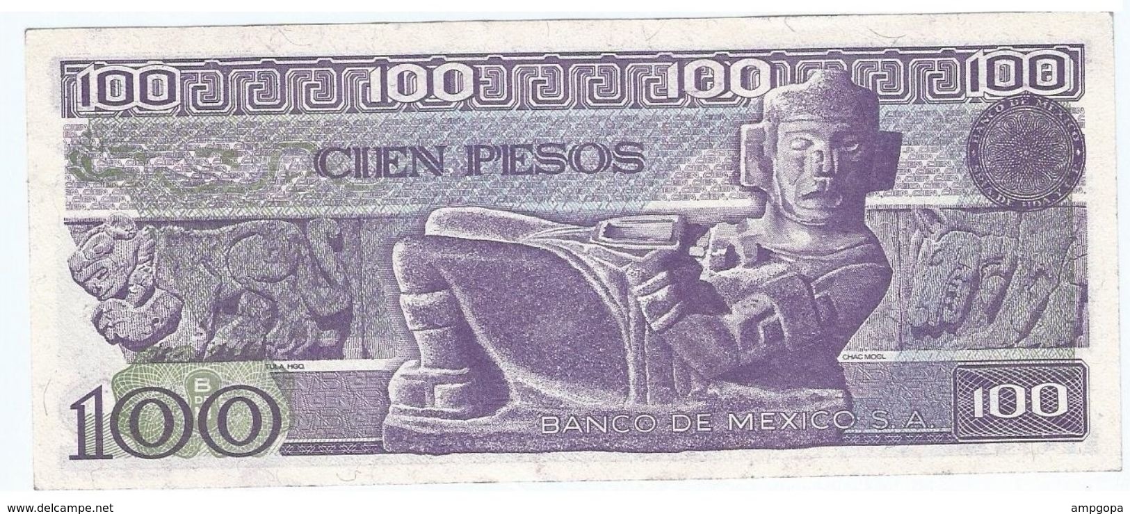 Mexico 100 Pesos 25-3-1982 Pick 74.c Serie VD UNC - Mexico