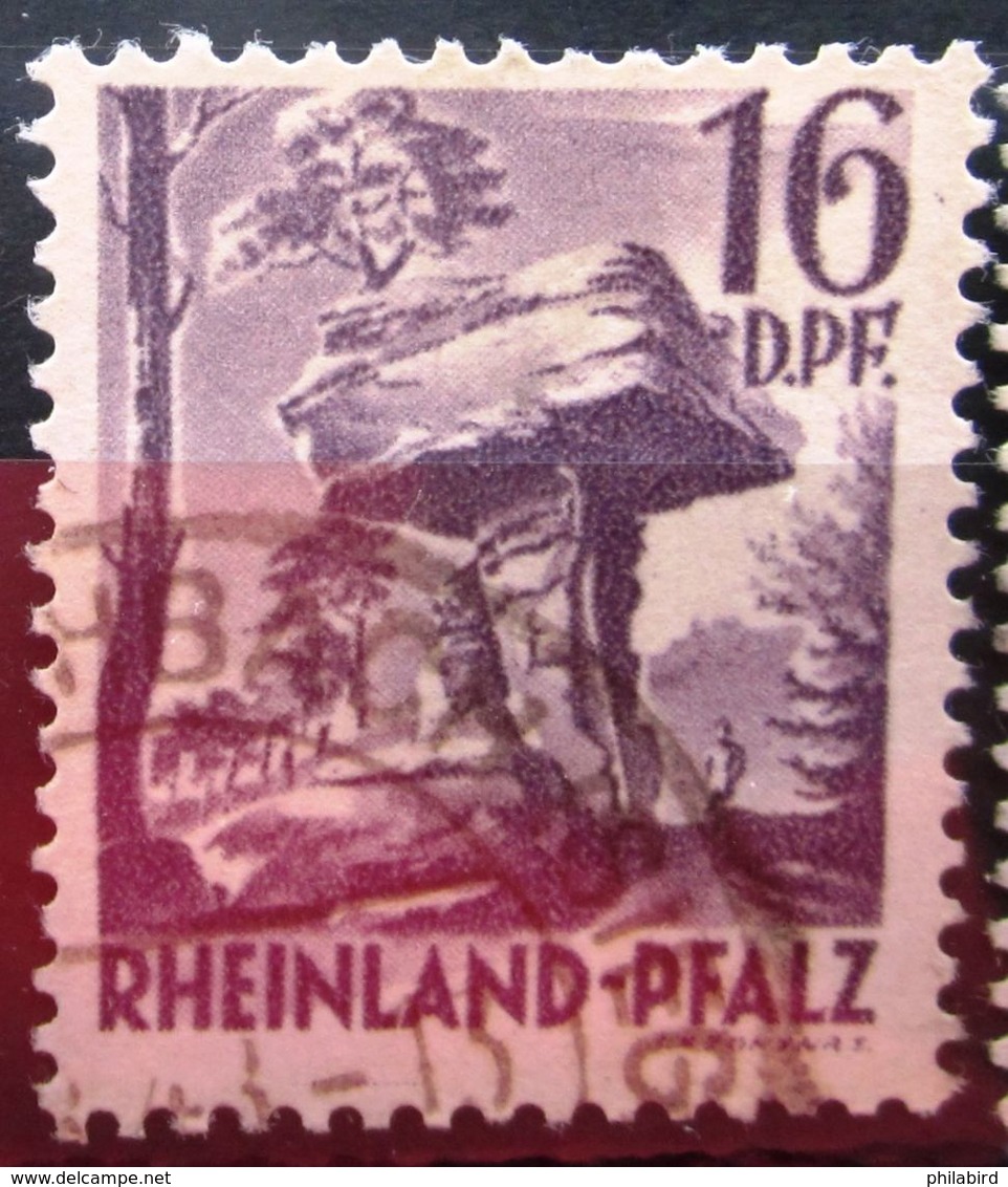 ALLEMAGNE Zone Française  RHEINLAND-PFALZ           N° 25               OBLITERE - Renania-Palatinado