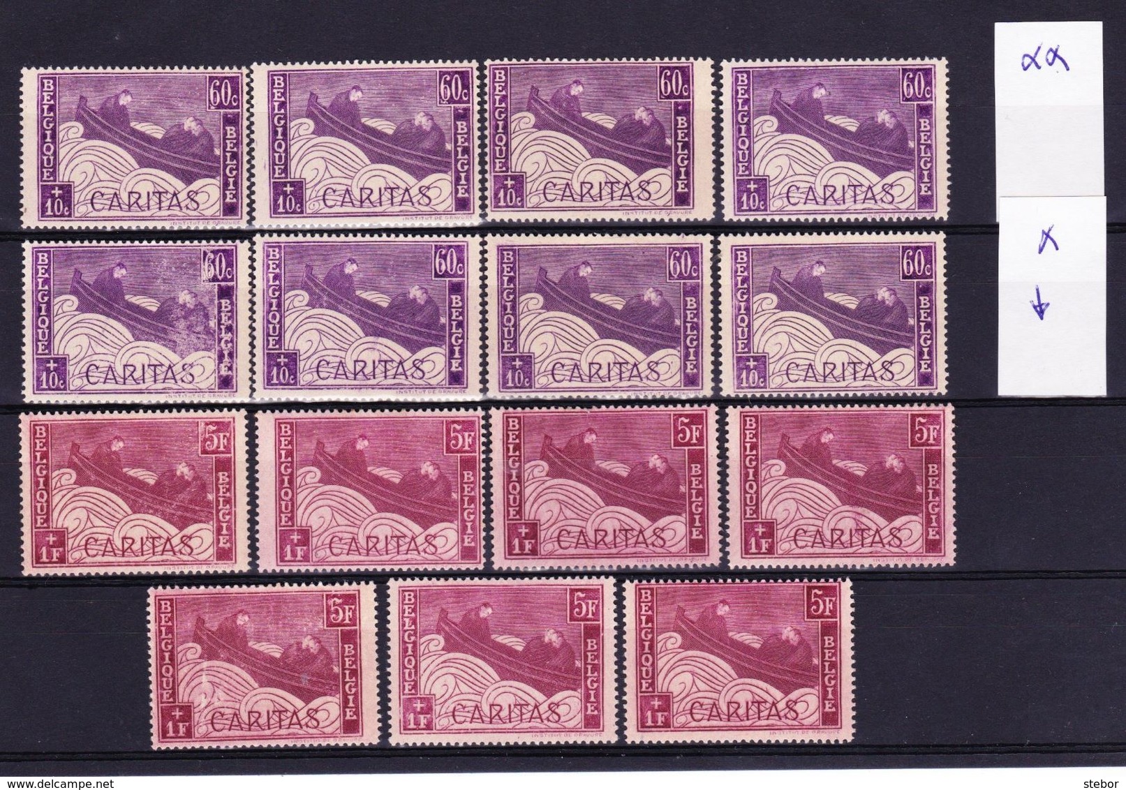 België, 1927, Kleine Verzameling Nr 251en253 */enkele **, Zeer Mooi Lot K719,  KOOPJE - Collections (sans Albums)