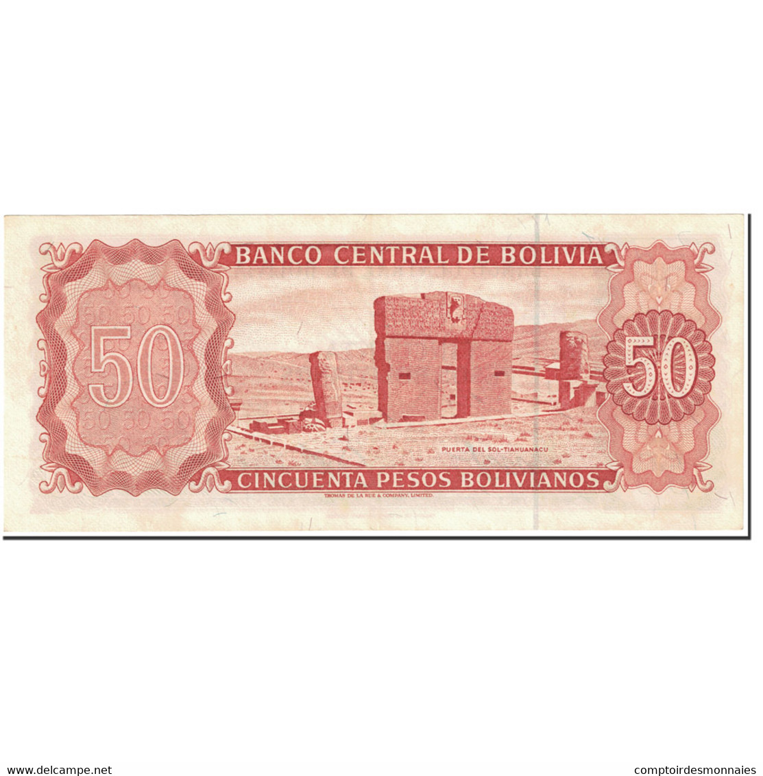 Billet, Bolivie, 50 Pesos Bolivianos, 1962, 1962-07-13, KM:162a, SPL - Bolivia