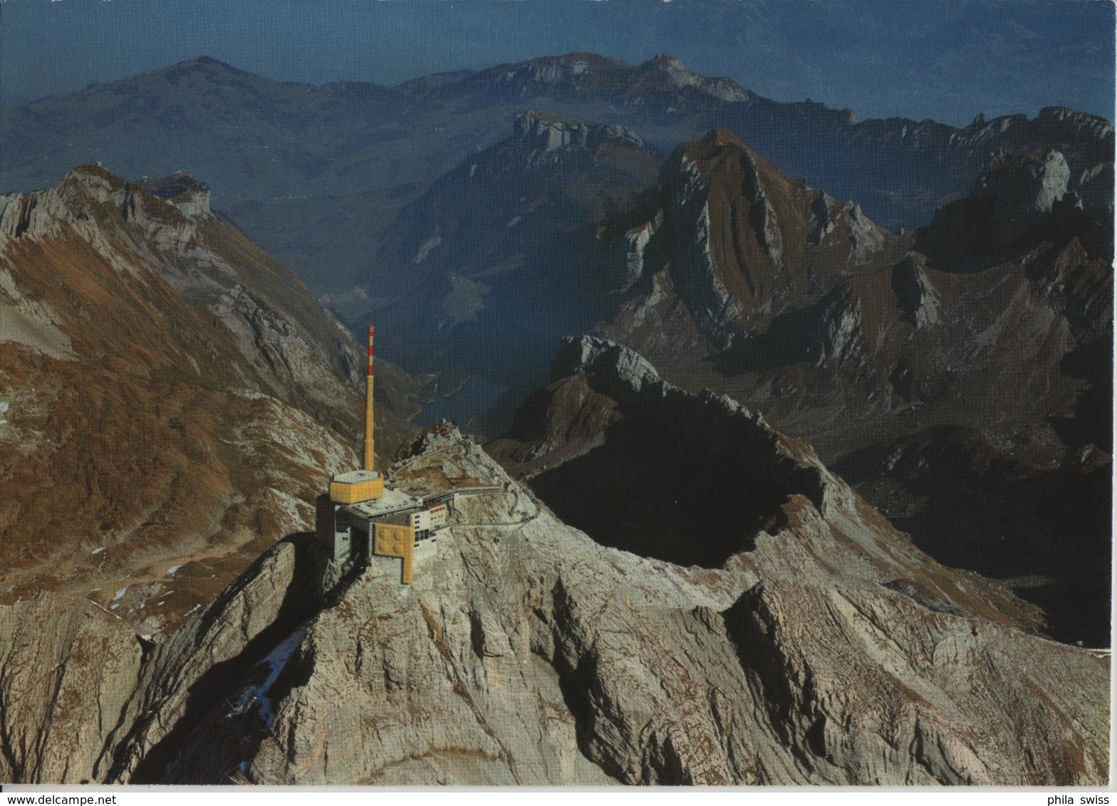 Säntisgipfel Bergstation Und Gasthaus Der Luftseilbahn - Fernmeldestation PTT - Photoglob - Autres & Non Classés