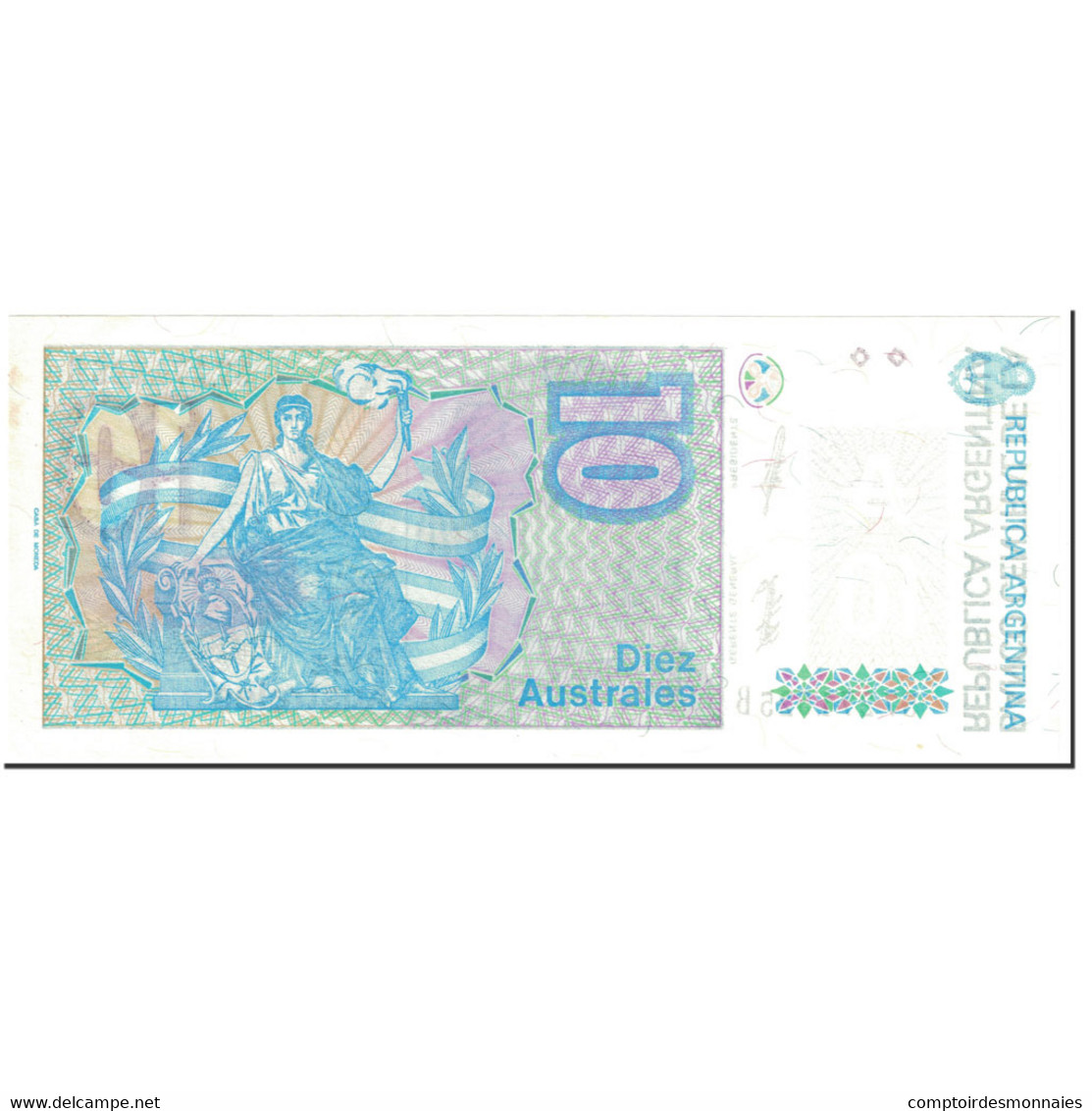 Billet, Argentine, 10 Australes, 1988, Undated (1988), KM:325b, SPL+ - Argentine