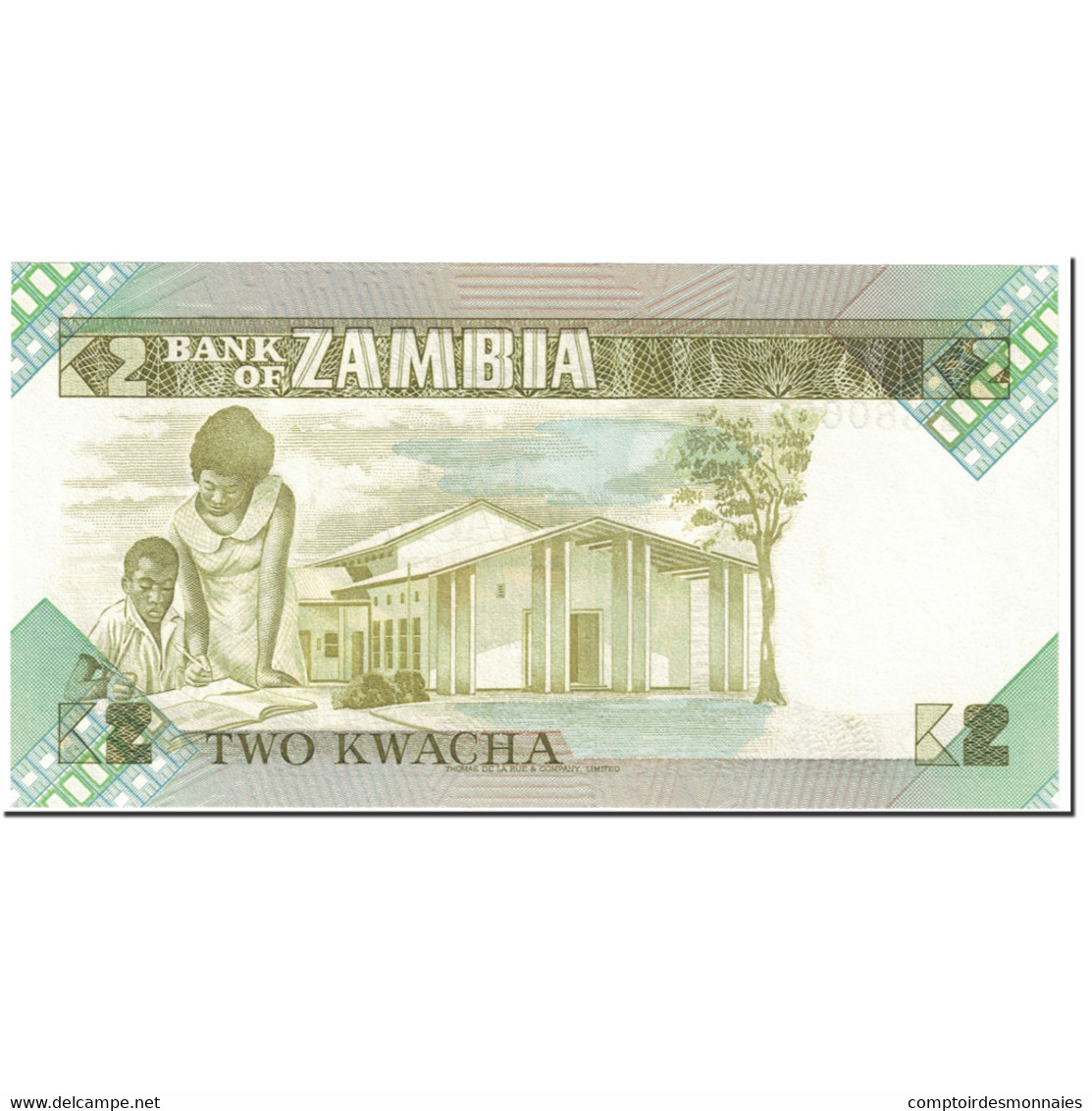 Billet, Zambie, 2 Kwacha, 1980, Undated (1980-1988), KM:24c, NEUF - Zambia