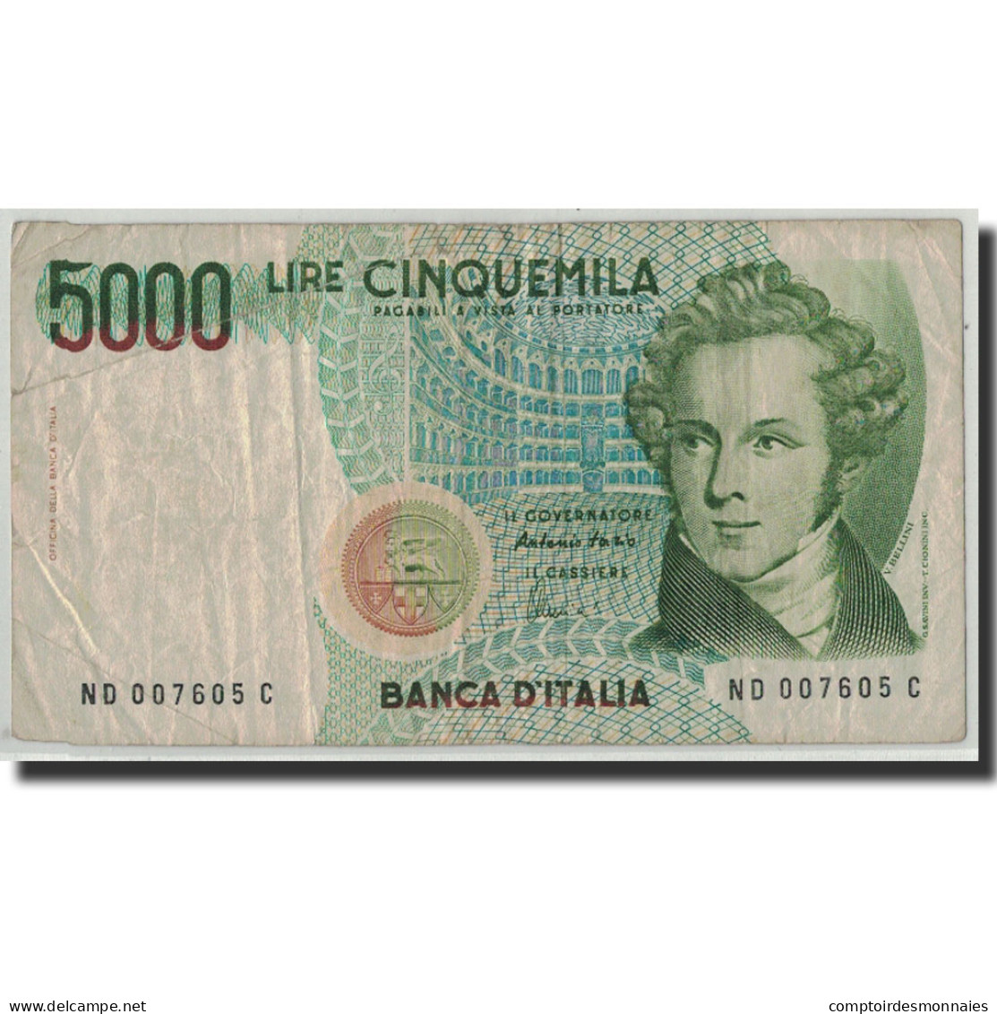 Billet, Italie, 5000 Lire, 1985, 1985-01-04, KM:111c, B - 5.000 Lire