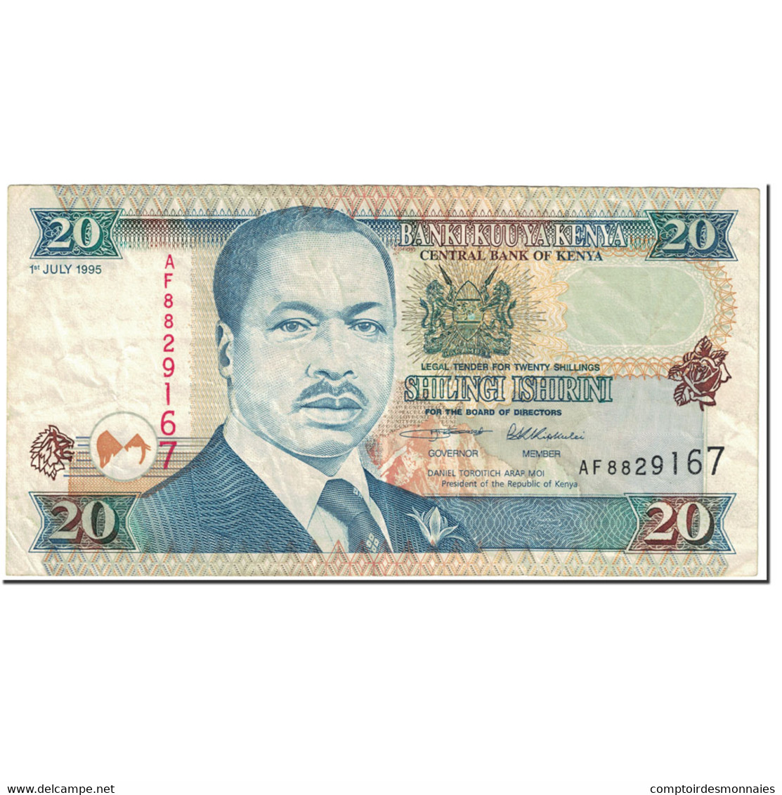 Billet, Kenya, 20 Shillings, 1995, 1995-07-01, KM:32, SUP - Kenia