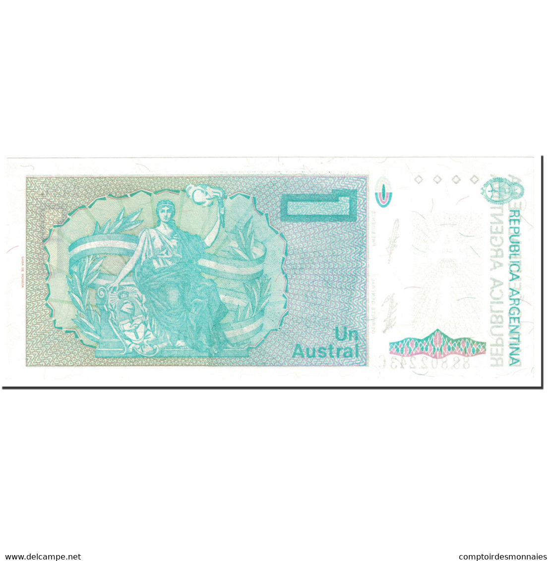 Billet, Argentine, 1 Austral, 1988, Undated (1988), KM:323b, SPL+ - Argentina