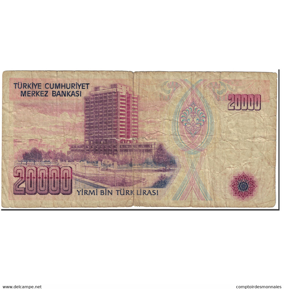 Billet, Turquie, 20,000 Lira, 1988-1997, Undated (1988-1997), KM:201, TB - Turquie