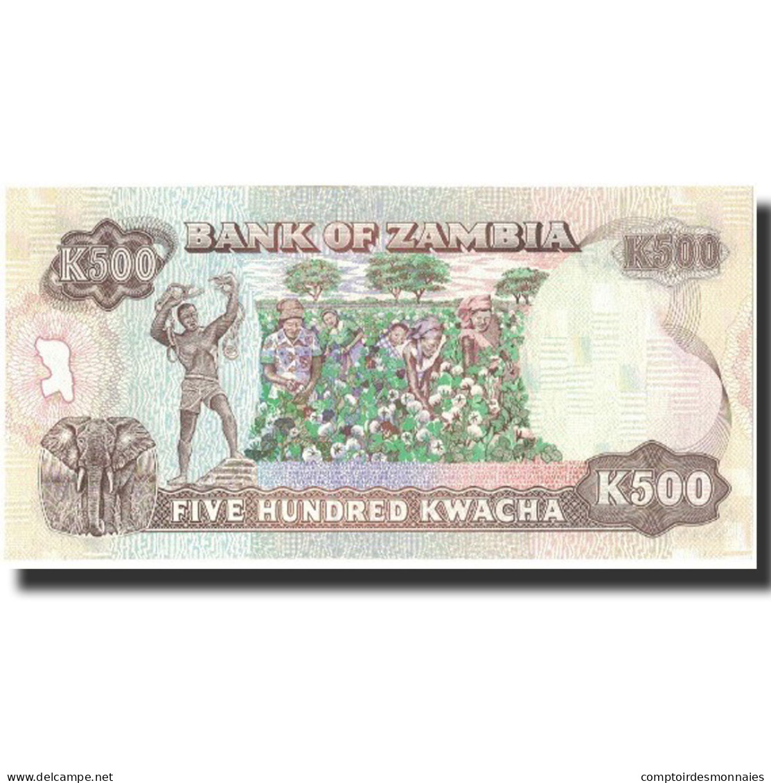 Zambie, 500 Kwacha, Undated (1991), KM:35a, NEUF - Zambia