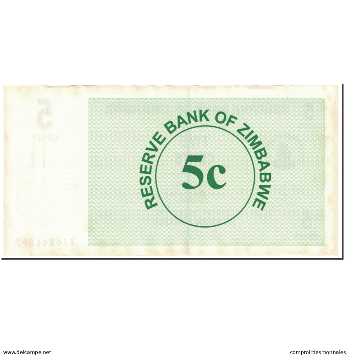 Billet, Zimbabwe, 5 Cents, 2006, 2006-08-01, KM:34, TTB+ - Simbabwe