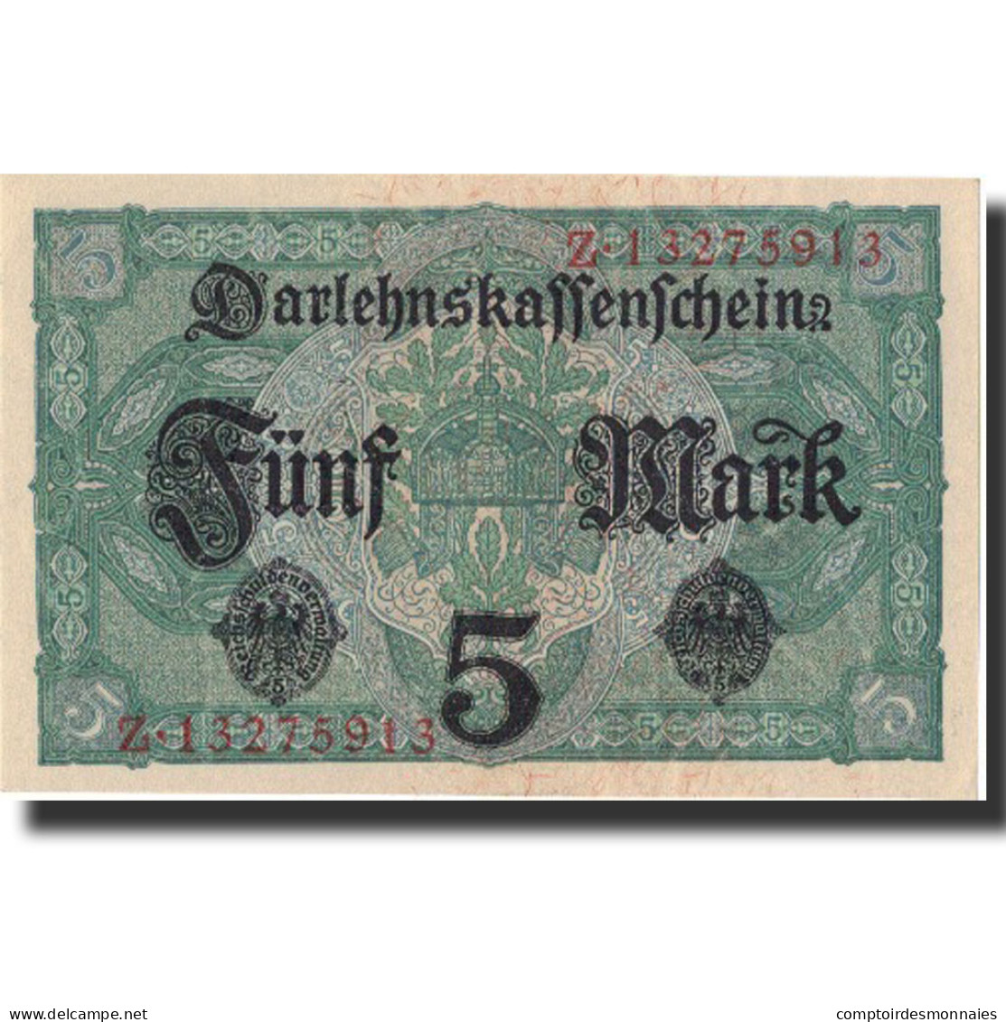 Allemagne, 5 Mark, 1917, KM:56a, 1917-08-01, TTB+ - 5 Mark