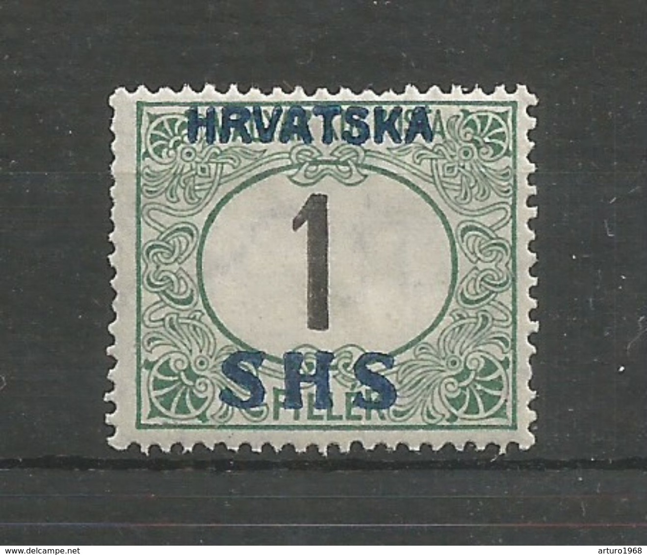 Yugoslavia Kingdom SHS Jugoslawien - Mi.Porto 27P, Proof With Black Numeral MNH / ** 1918 - Portomarken