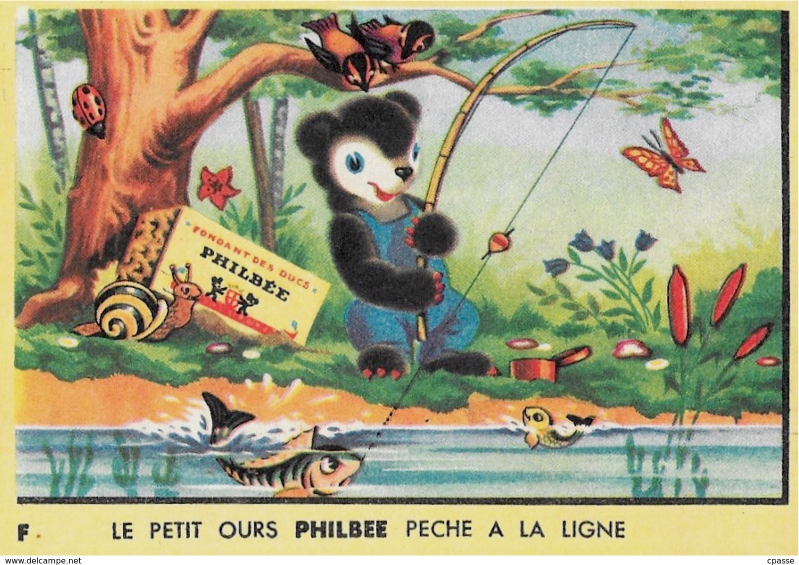 BUVARD Pain D'Epices PHILBEE 21 DIJON - Le Petit Ours Pêche à La Ligne - Pain D'épices