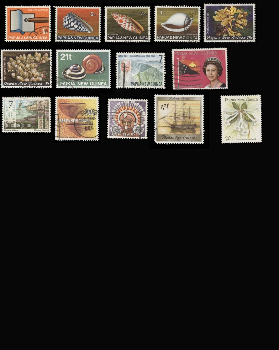 Papua New Guinea Mini Collection Of 14 Stamps - Papouasie-Nouvelle-Guinée