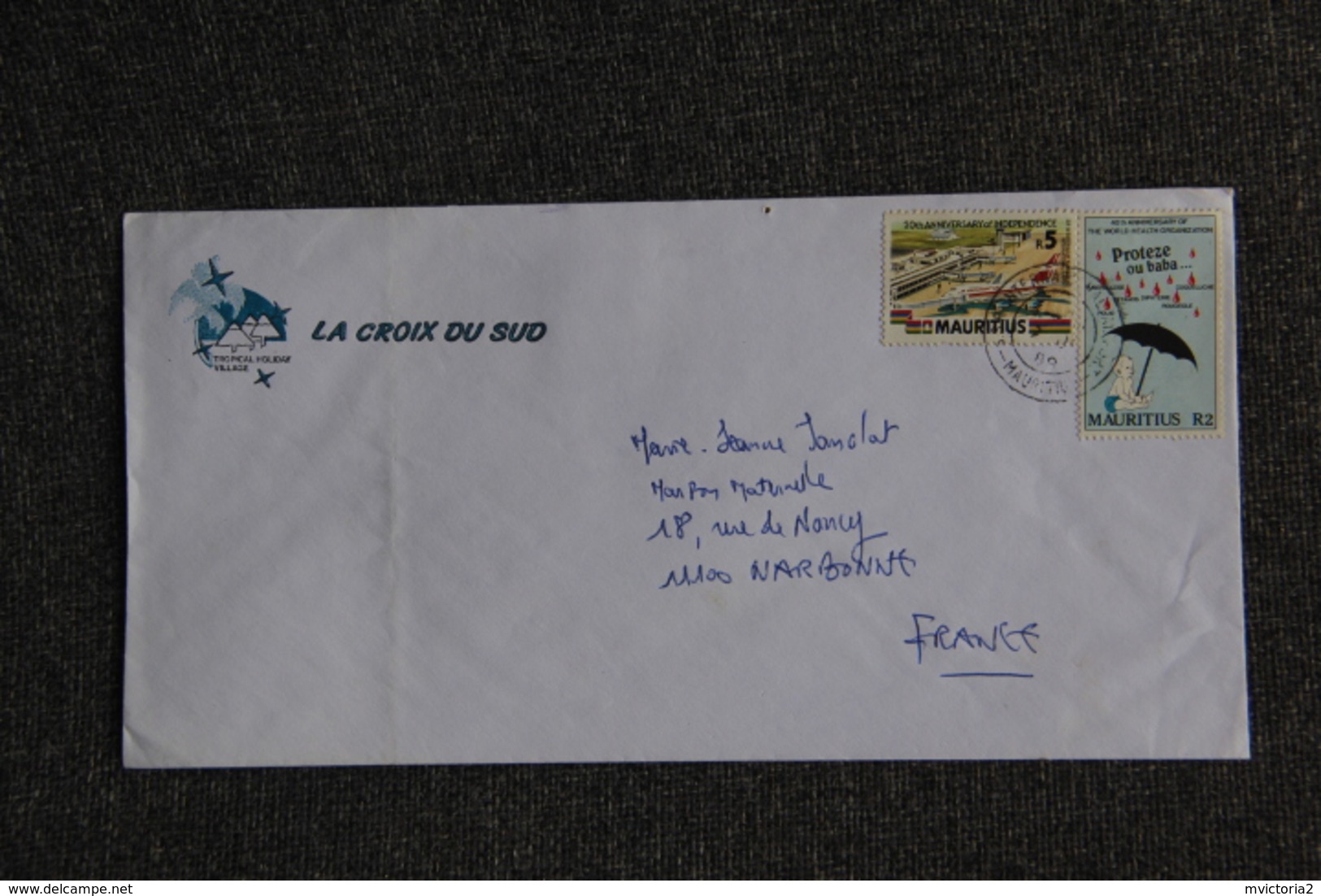 Lettre De L'ILE MAURICE Vers FRANCE - Maurice (1968-...)