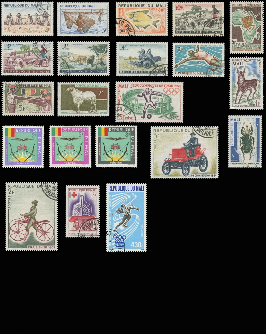 Mali Mini Collection Of 21 Stamps - Mali (1959-...)