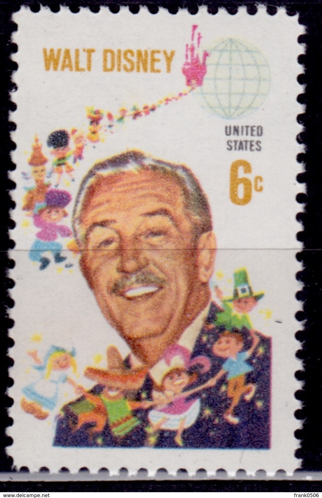 United States, 1968, Disney And Children Of The World, 6c, Sc#1355, MH - Ungebraucht
