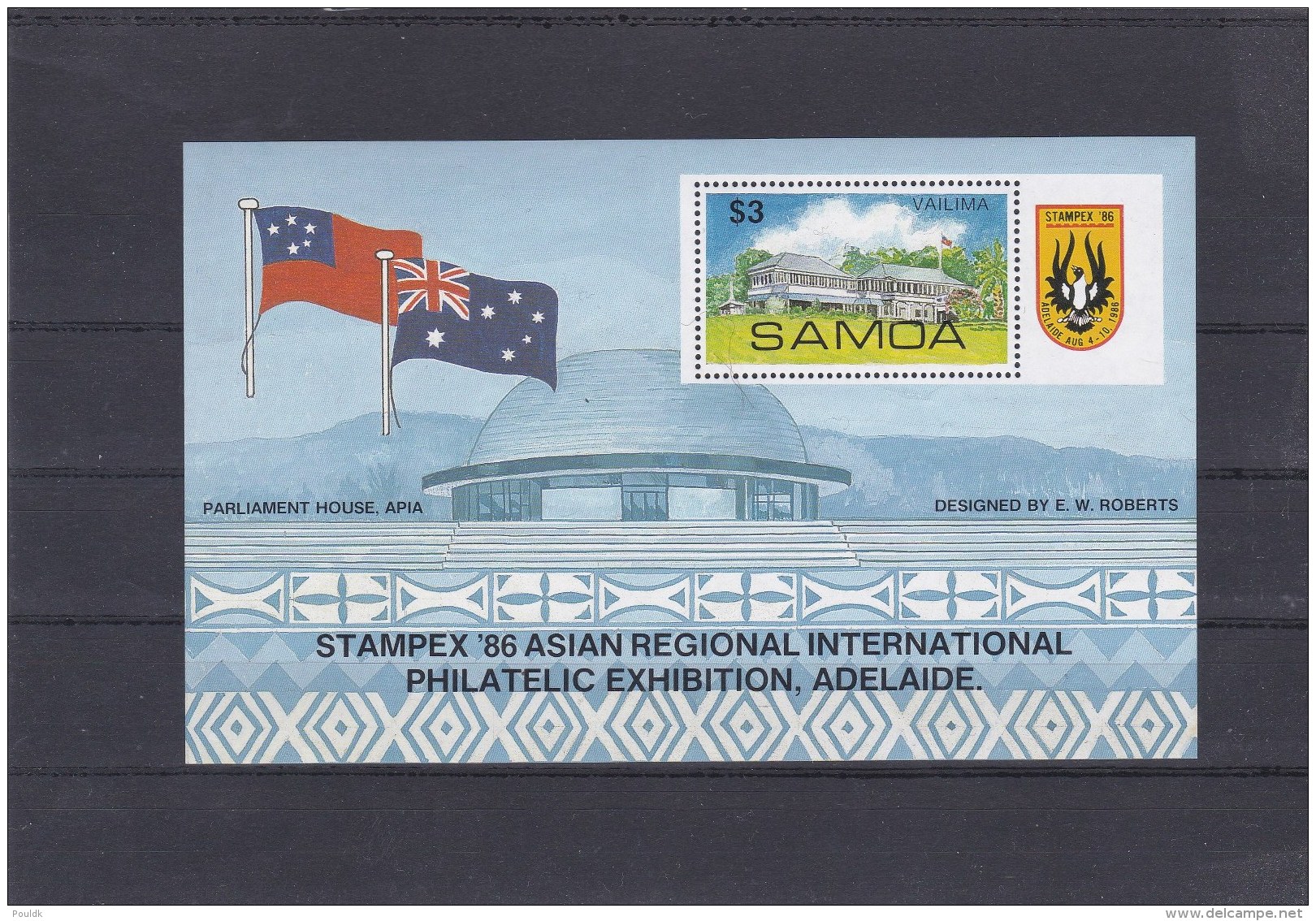 Samoa 1986 Stampex Souvenir Sheet MNH/** (H37) - American Samoa